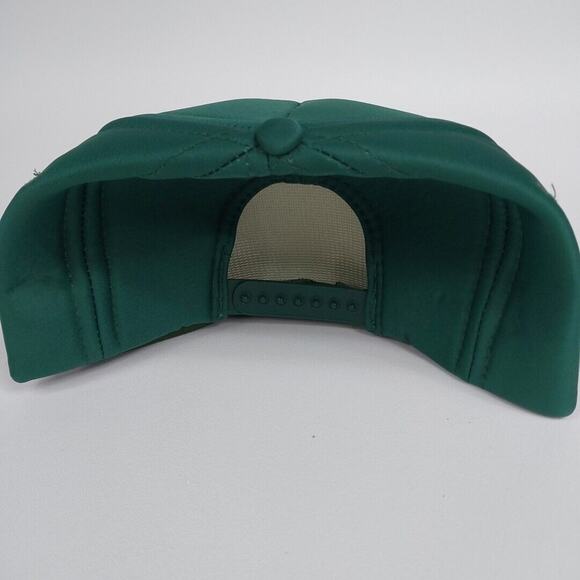 VTG Green INTERSTATE BATTERIES Foam Truckers Snapback Hat/Cap‎ PATCH Logo - Picture 2 of 6